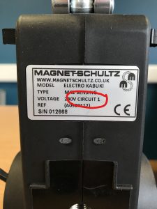 Circuit 1 label on EK dropper module