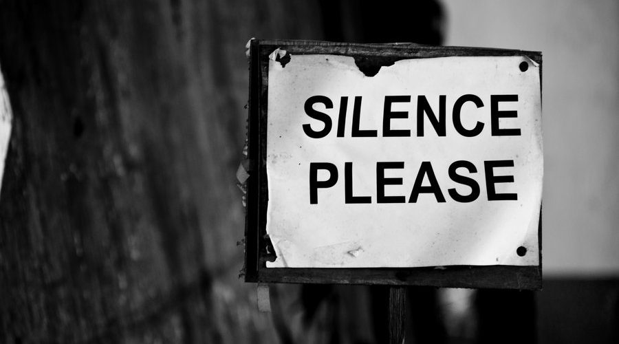 Silence please sign